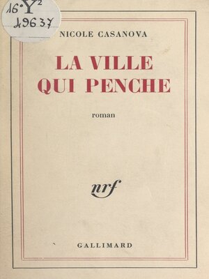 cover image of La ville qui penche